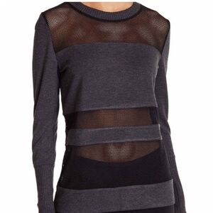 Alo Plank Mesh Long Sleeve Top size Medium
